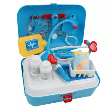 ИГРОЛЕНД Игровой набор "Доктор" в чемодане, пластик, 24х10,5х24см, 200058450