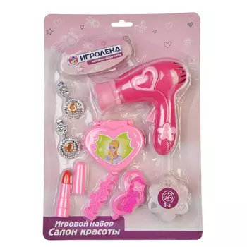 ИГРОЛЕНД Игровой набор "Салон красоты", пластик, 19,5х28х5см, M874-1/3