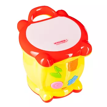 ИГРОЛЕНД Игрушка интерактивная "Барабан", свет, звук, 3хАА, ABS, 17х21х18см