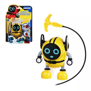 ИГРОЛЕНД Игрушка интерактивная "Мега Гиро-Робот", пластик, 9х14х6см, 3 дизайна