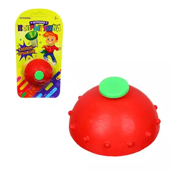 ИГРОЛЕНД Игрушка Попрыгушка, резина, РЕ, 9х17,5см, 4 цвета