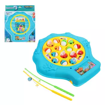 ИГРОЛЕНД Игрушка-рыбалка на батарейках, ABS, 2xAA, звук, 22х20,5х3см
