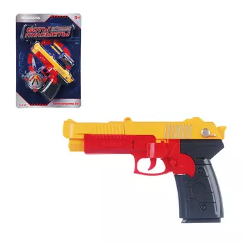 ИГРОЛЕНД Игрушка с трансформацией "Боты-пулеметы", пластик, 22х15х3см, 4 вида