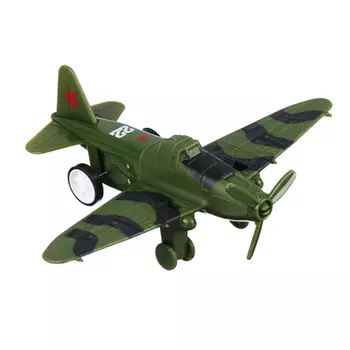 ИГРОЛЕНД Игрушка "Самолет Ил-2", инерция , PP,10х12,2х4см