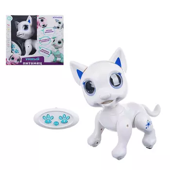 ИГРОЛЕНД Игрушка "Умный питомец" интерактивная, звук, свет, движ., пластик, 28х25х13см, 3 дизайна