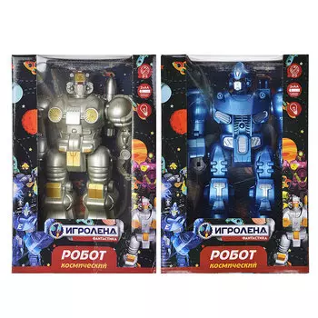 ИГРОЛЕНД Космический робот: ходит, свет, пластик, 14х6х21см, 4 дизайна