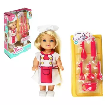 ИГРОЛЕНД Кукла с профессией, 11,5см, 7-8 пр., ABS, полиэстер, 10,3х16х4,5см