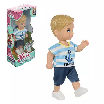 ИГРОЛЕНД Кукла в повседневной одежде, 11,5см, ABS, полиэстер, 7х16х4см, 6 дизайнов