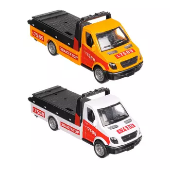 ИГРОЛЕНД Машина Эвакуатор, ABS, алюминий, инерция, подвижные детали, 11х3х3см