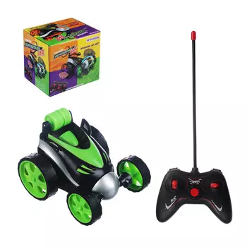ИГРОЛЕНД Машина на радиоуправлении перекатыш 360, ABS, TPR, PP, 2АА+2ААА, 11х12,5х10см