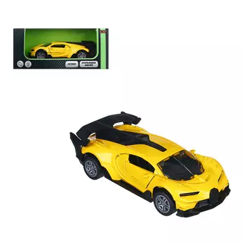 ИГРОЛЕНД Машинка инерционная, 1:32, аллюминий, двери открываются,12х6х4см, 6 дизайнов