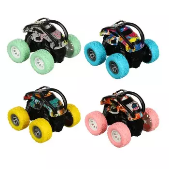 ИГРОЛЕНД Машинка инерционная "Монстр-акробат", ABS, 9х9х7см, 4 цвета