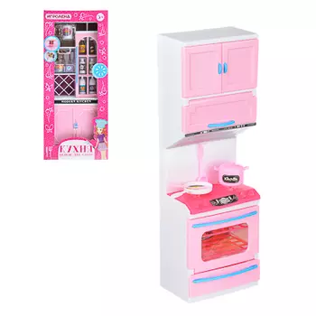 ИГРОЛЕНД Мебель для кукол Кухня, пластик, 15-17,5х8-9х36см, 3-6 дизайнов