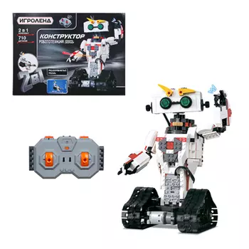 ИГРОЛЕНД Модель сборная РУ "Робо-механизмы", АКБ, ЗУ в компл., 2АА, ABS, 34х25x7-10см, 2 дизайна