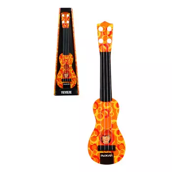ИГРОЛЕНД Музыкальный инструмент Укулеле "Рыжий", 4 струны, HIPS, 12х5х42см