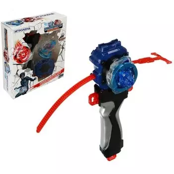 ИГРОЛЕНД Набор боевых волчков со стартером, 5пр., ABS, металл, 19х16х4,7см, 12 дизайнов