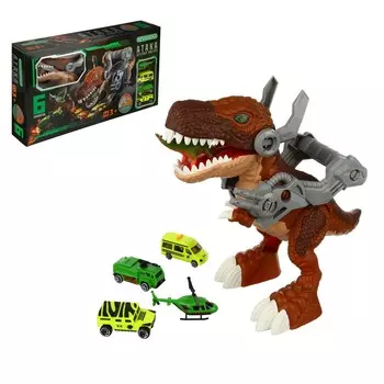 ИГРОЛЕНД Набор игровой "Атака древних ящеров", 6 пр., пластик, 49х28,7х9,6см