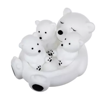 ИГРОЛЕНД Набор игрушек для купания, ПВХ, 4 предмета, 9x12x10см, 3 дизайна