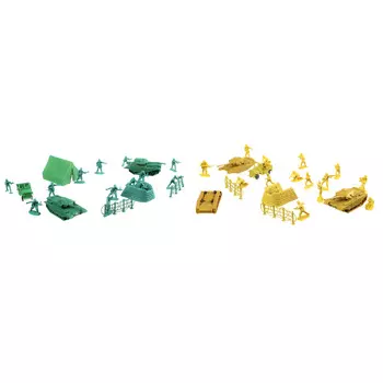 ИГРОЛЕНД Набор солдатиков 100шт., PVC,PP, 26х33х5см, 2 дизайна