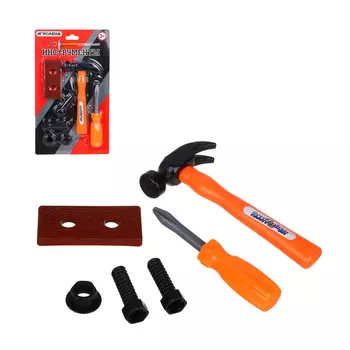 ИГРОЛЕНД Набор строительных инструментов, ABS, 28,5х23,5х3см