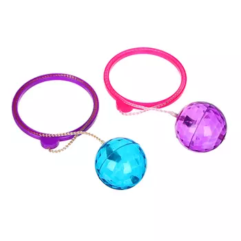 ИГРОЛЕНД Нейроскакалка, свет, AG3х3, PU, PP, 8,5см, 2 цвета