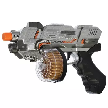 ИГРОЛЕНД Пистолет с вращ.элементами и опт.прицелом, свет/звук, пластик, 26,5х4х19,5см