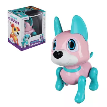 ИГРОЛЕНД Питомец умный интерактивный, свет, звук, кнопочное, сенсор.упр., ABS, 16х12,5х18см, 3 диз