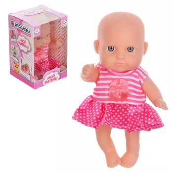 ИГРОЛЕНД Пупс 12см, пластик, полиэстер, 9х13х6см