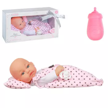 ИГРОЛЕНД Пупс "Новорожденный", 36см, 3пр., винил, ПВХ, полиэстер, 41х28,5х16,5см, 3 дизайна