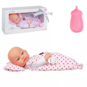 ИГРОЛЕНД Пупс "Новорожденный", 36см, 3пр., винил, ПВХ, полиэстер, 41х28,5х16,5см, 3 дизайна