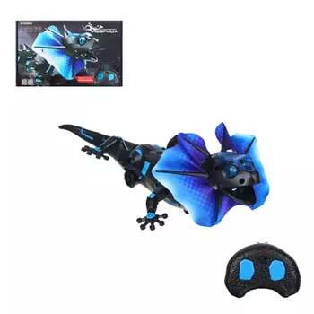 ИГРОЛЕНД Робот "Ящерица" на пульте упр., ИК-порт, звук, свет, движ. ABS, 7хААА, 27х22х11 см