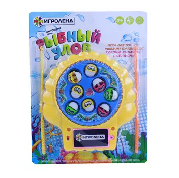 ИГРОЛЕНД Рыбалка на батарейках, 2АА, пластик, 15х16х3см