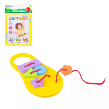 ИГРОЛЕНД Шнуровка "El'Basco Toys", Эва, текстильные материалы, 3 дизайна