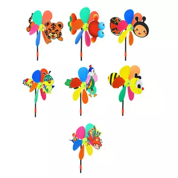 ИГРОЛЕНД Ветрячок детский "Животные", 49х24см, PVC, 2 дизайна