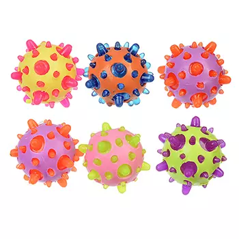 Игрушка-антистресс, свет, полимер, d5см, 6 цветов