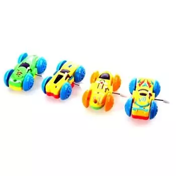 Игрушка-попрыгунчик, заводная "Машинка", пластик, 5х3,8см