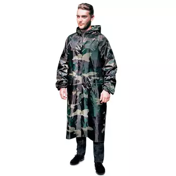 INBLOOM Дождевик-плащ "Камуфляж" XXXL, прорезиненный, полиэстер, 180 мкм