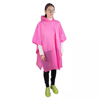 INBLOOM Дождевик-пончо детский с кнопками, 90х110см, 120мкр PEVA