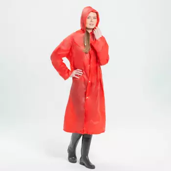 INBLOOM Дождевик ПВХ с кнопками 100мкм,63х118см, 4 цвета