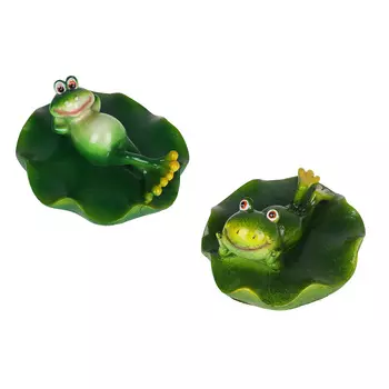 INBLOOM Фигура водоплавающая Лягушка 12,5x12x6,5см, полистоун