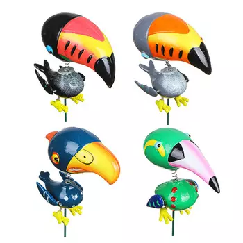 INBLOOM Фигурка на стержне 60см "Тукан", пластик, 4 дизайна