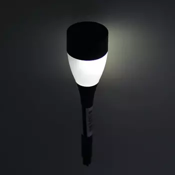 INBLOOM Фонарь садовый на солн. батарее 4,5x25.5см, 1х1 1.2V 2/3ААА 100mAh, 1LED*белый, пластик