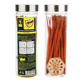 INBLOOM Палочки ароматические уличные 14см d0,7см 20шт в банке с подставкой