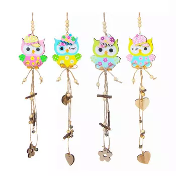 INBLOOM Подвеска декоративная садовая Совушка, 46 см, МДФ, 4 дизайна