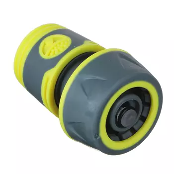 INBLOOM PROF+ Коннектор быстросъемный для шланга 3/4 с аквастопом, обрезиненное покрытие ABS