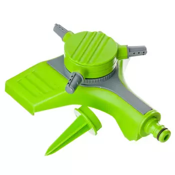 INBLOOM Разбрызгиватель 3-х лучевой горизонтальный, круговой,19x15x7см, пластик