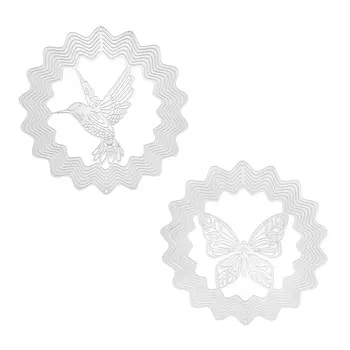 INBLOOM Вертушка 3D металлическая для отпугивания птиц, 15см