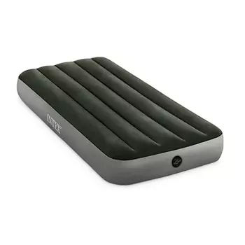 INTEX Кровать надувная DOWNY BED(fiber-tech), 76x191x25см, ПВХ, 64106