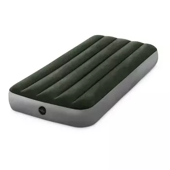 INTEX Кровать надувная DOWNY BED(fiber-tech), 99x191x25см, ПВХ, 64107