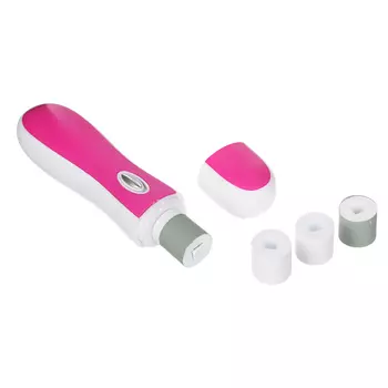 Электрическая пилка для ногтей LEBEN 15 см, 4 насадки, 2xАА, 2 цвета 263-002